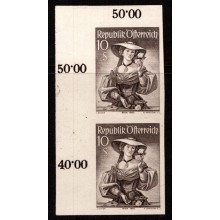 Østrig - Sort tryk - Postfrisk.